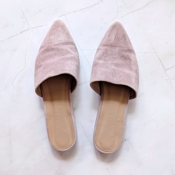 ABLE Tracy Suede Mules in Lavender - Picture 1 of 7